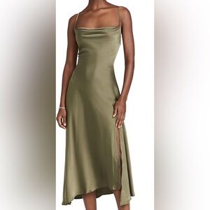 ASTR the Label Gaia dress in dusty sage